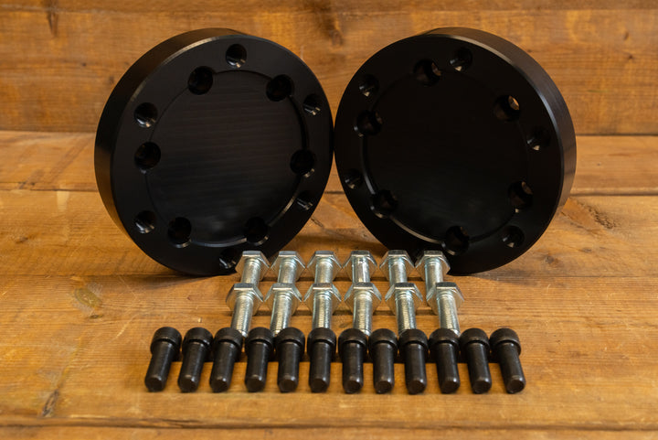 quick change axle adaptor with hardware