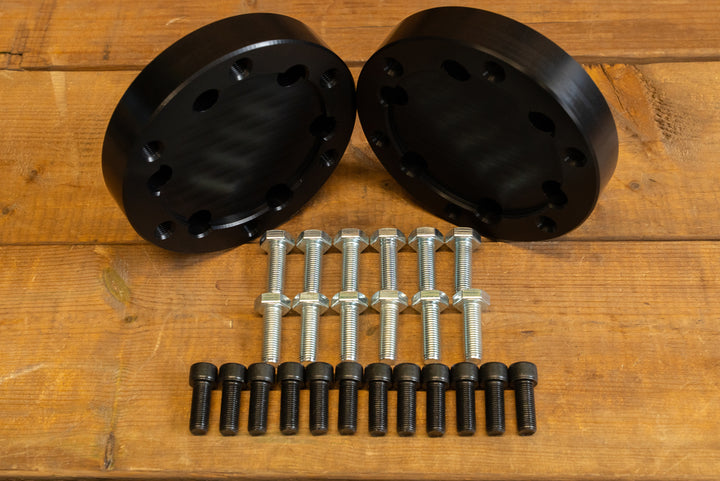 overhead of quick change axle adaptors and hardware