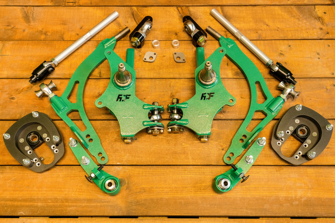 rx7 fc angle kit using the oem rx7 wheel bearing