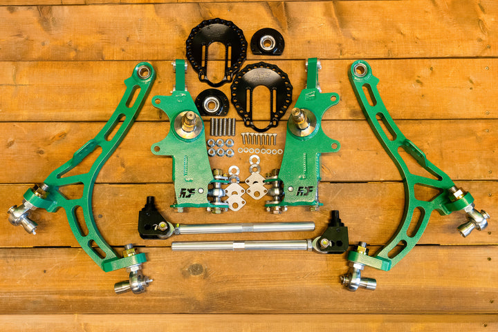 240sx angle kit with tierods, lowers and camber plates