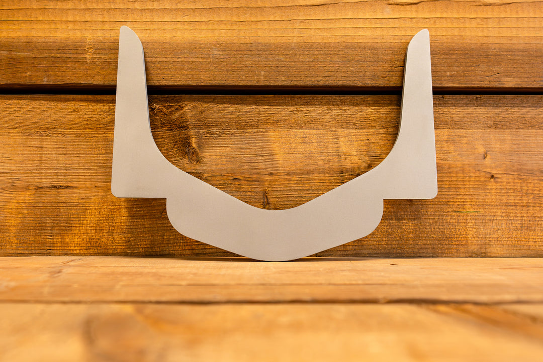 Raw laser cut steel plate for universal quick change mount