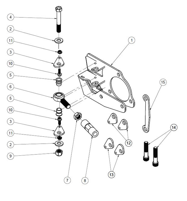 CORVETTE C5/C6 MILD MANTIS ANGLE KIT ASSEMBLY SPARE PARTS